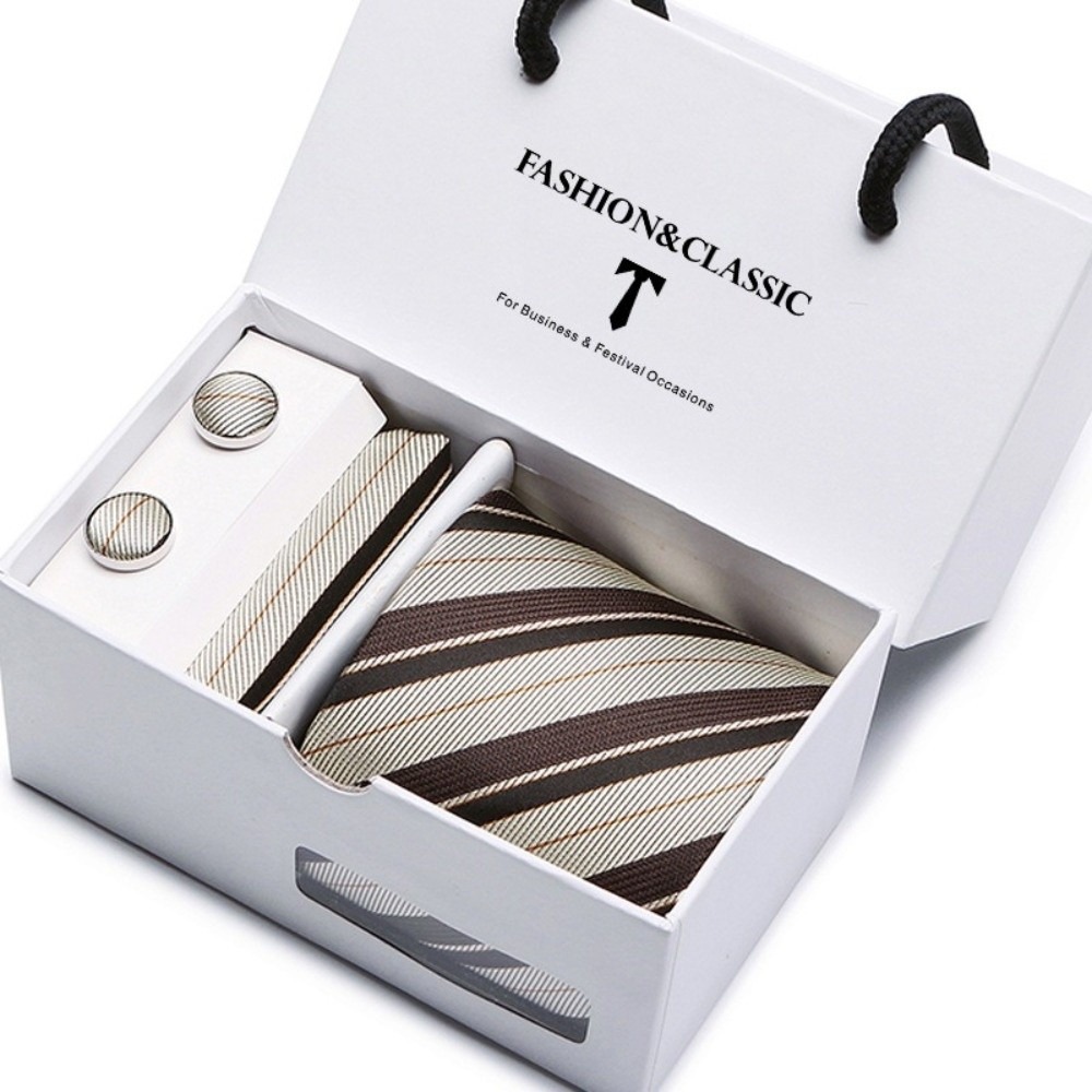 Lüks Dokuma İpek Jakarlı Krava - Neck Tie Set Box incelemesi ve fiyatı
