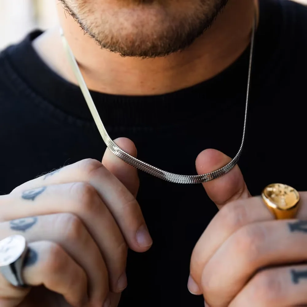 Paslanmaz Çelik Yılan Zincir K - Men Accessories Neck Chain incelemesi ve fiyatı