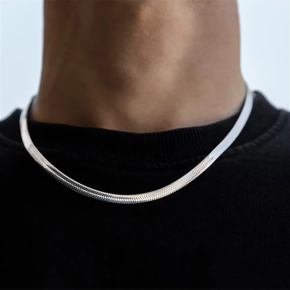 Paslanmaz Çelik Yılan Zincir K - Men Accessories Neck Chain incelemesi ve fiyatı